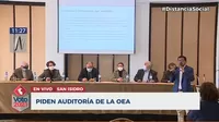 Segunda vuelta: Representantes de diversos partidos políticos pidieron auditoría de la OEA