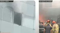 Reportan incendios en Miraflores y en San Martín de Porres