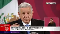 México: López Obrador no confirmó si dio asilo político a Pedro Castillo