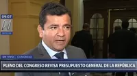 López: Es falso supuesta presión política para no presentar moción de Promperú