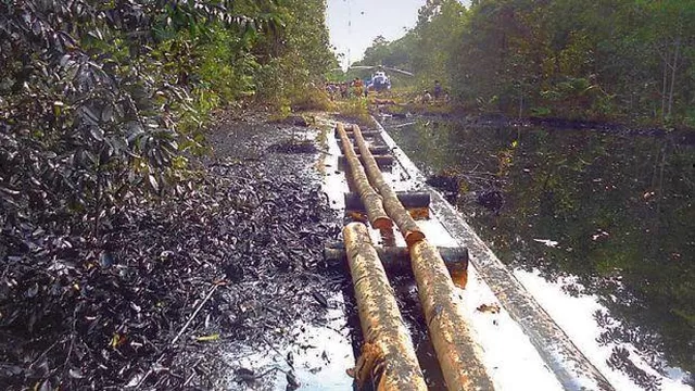 Derrame de petróleo en Loreto. Foto referencial: OEFA.