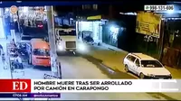 Lurigancho-Chosica: Hombre murió tras ser arrollado por un camión en Carapongo