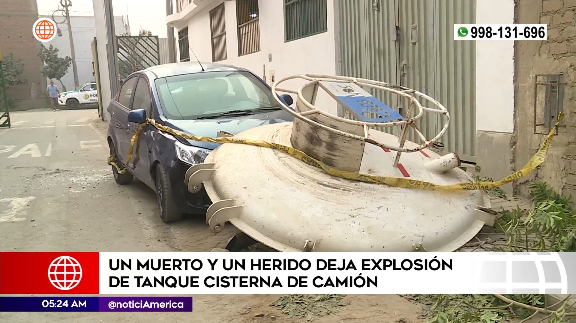 Explosión en Lurigancho-Chosica. Foto: América Noticias
