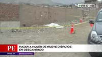Lurigancho-Chosica: Mujer fue asesinada de nueve disparos en descampado