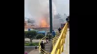 Lurín: bomberos controlaron incendio en taller de pirotécnicos