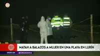 Lurín: Mujer fue asesinada a balazos en una playa