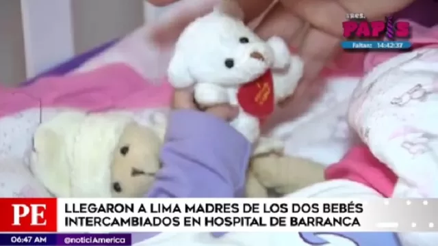 Madres de bebés cambiados en hospital de Barranca conocerán hoy resultados de prueba