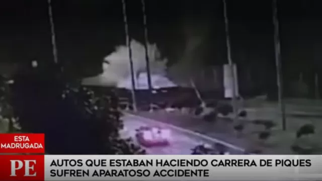 Costa Verde: cámara registró aparatoso accidente de dos autos haciendo 'piques'