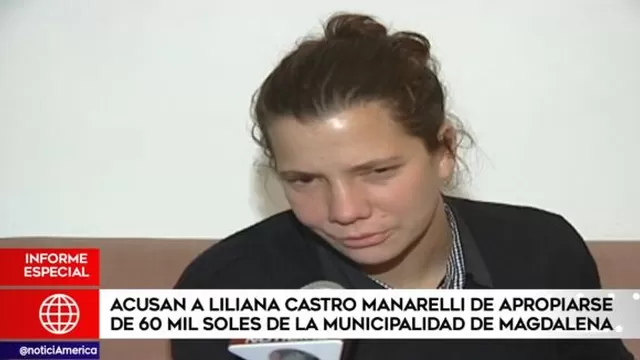 Magdalena: acusan a Liliana Castro de apropiarse de S/ 60 mil de la municipalidad