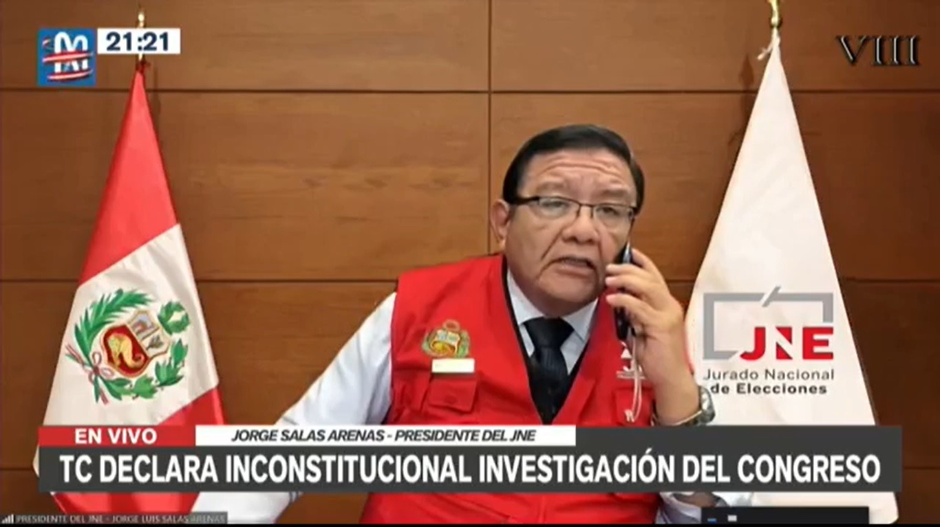 Jorge Salas Arenas, presidente del Jurado Nacional de Elecciones (JNE) - Foto: Canal N