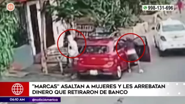 'Marcas' asaltaron a mujeres que retiraron dinero de un banco en San Juan de Lurigancho