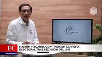 Martín Vizcarra continúa en carrera electoral al Congreso tras decisión del JNE