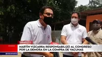 Martín Vizcarra responsabilizó al Congreso por la demora en la compra de vacunas COVID-19