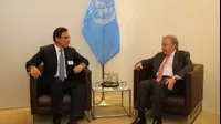 Martín Vizcarra se reunió con Antonio Guterres y participó en citas de la ONU