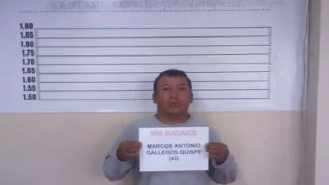 Marcos Antonio Gallegos Quispe, de 43 años. Foto: Mininter
