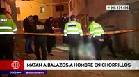 Matan a balazos a hombre en Chorrillos