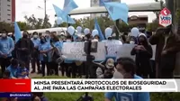 Minsa presentará protocolos de bioseguridad al JNE para las campañas electorales