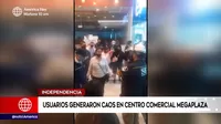 Mega Plaza: Personas generaron caos en centro comercial de Independencia