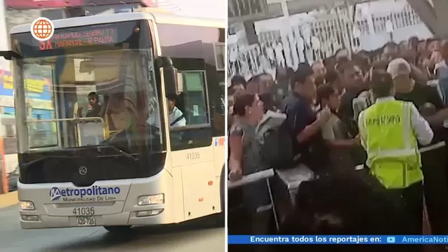 Metropolitano: Vía crucis de pasajeros y el caos en el servicio