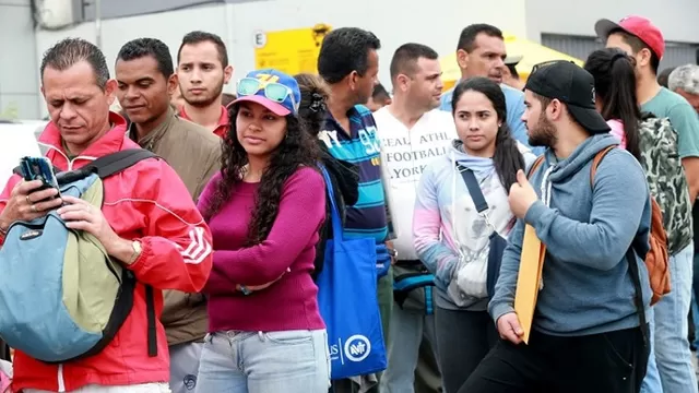 Venezolanos en Perú. Foto: Andina