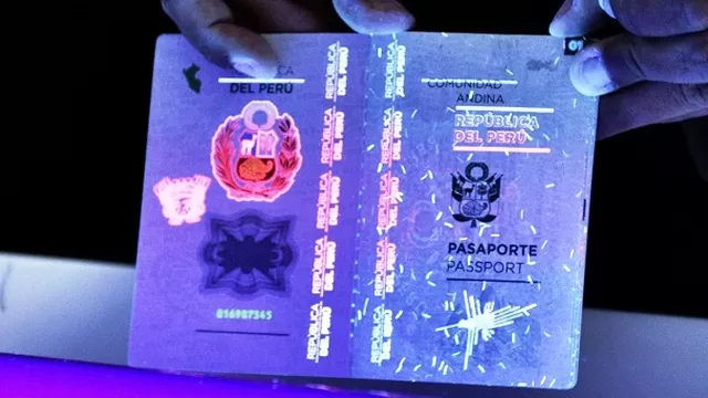 Pasaporte electrónico. Foto: Andina