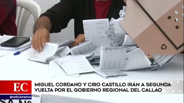 Miguel Cordano y Ciro Castillo irán a segunda vuelta por el gobierno regional del Callao