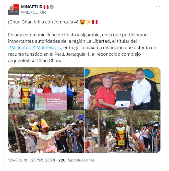 Mincetur sobre inseguridad en Trujillo: "Es una prioridad proteger al turista"