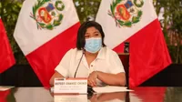 La ministra Betssy Chávez dio negativo a una prueba molecular de COVID-19