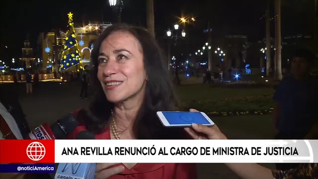Ana Revilla renunció a su cargo como ministra de Justicia
