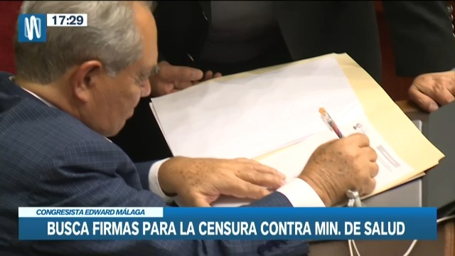 Ministra de Salud: Recolectan firmas para presentar moción de censura contra Rosa Gutiérrez