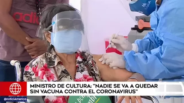 Ministro de Cultura: "Nadie se va a quedar sin vacuna contra el coronavirus"