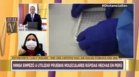 El Minsa inició el uso de pruebas moleculares rápidas hechas en el Perú