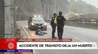 Miraflores: Accidente de tránsito deja un muerto en la Costa Verde