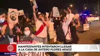 La Molina: Manifestantes intentaron llegar a la casa de Ántero Flores-Aráoz