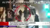 La Molina: Tras persecución caen ladrones que fingían ser delivery 