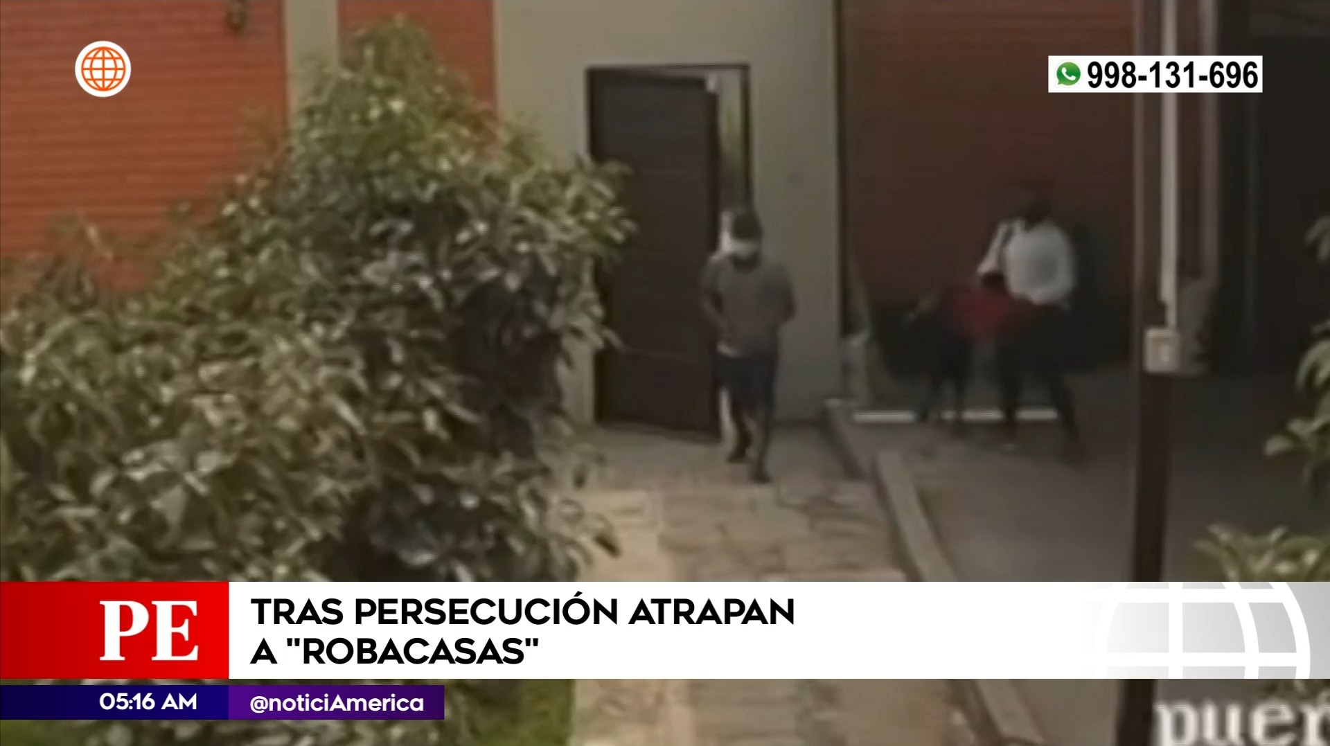 Robacasas capturados en La Molina. Foto: América Noticias