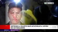 La Molina: Sujeto detenido tras acuchillar a joven en paradero