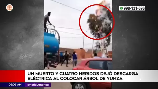 Un muerto y cuatro heridos dejó descarga eléctrica al colocar árbol de yunza en Ancón