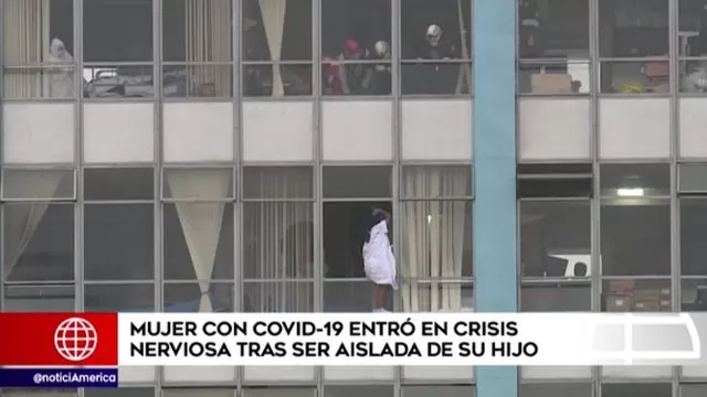Mujer con coronavirus intentó lanzarse del quinto piso del hospital Rebagliati