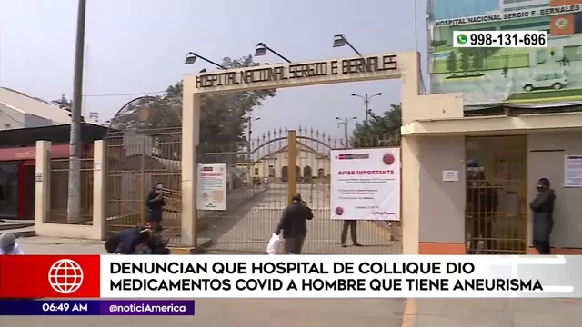 Mujer denunció que hospital de Collique dio medicamentos COVID-19 a su padre con aneurisma