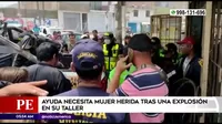 Mujer necesita ayuda luego de sufrir accidente laboral en Pachacámac