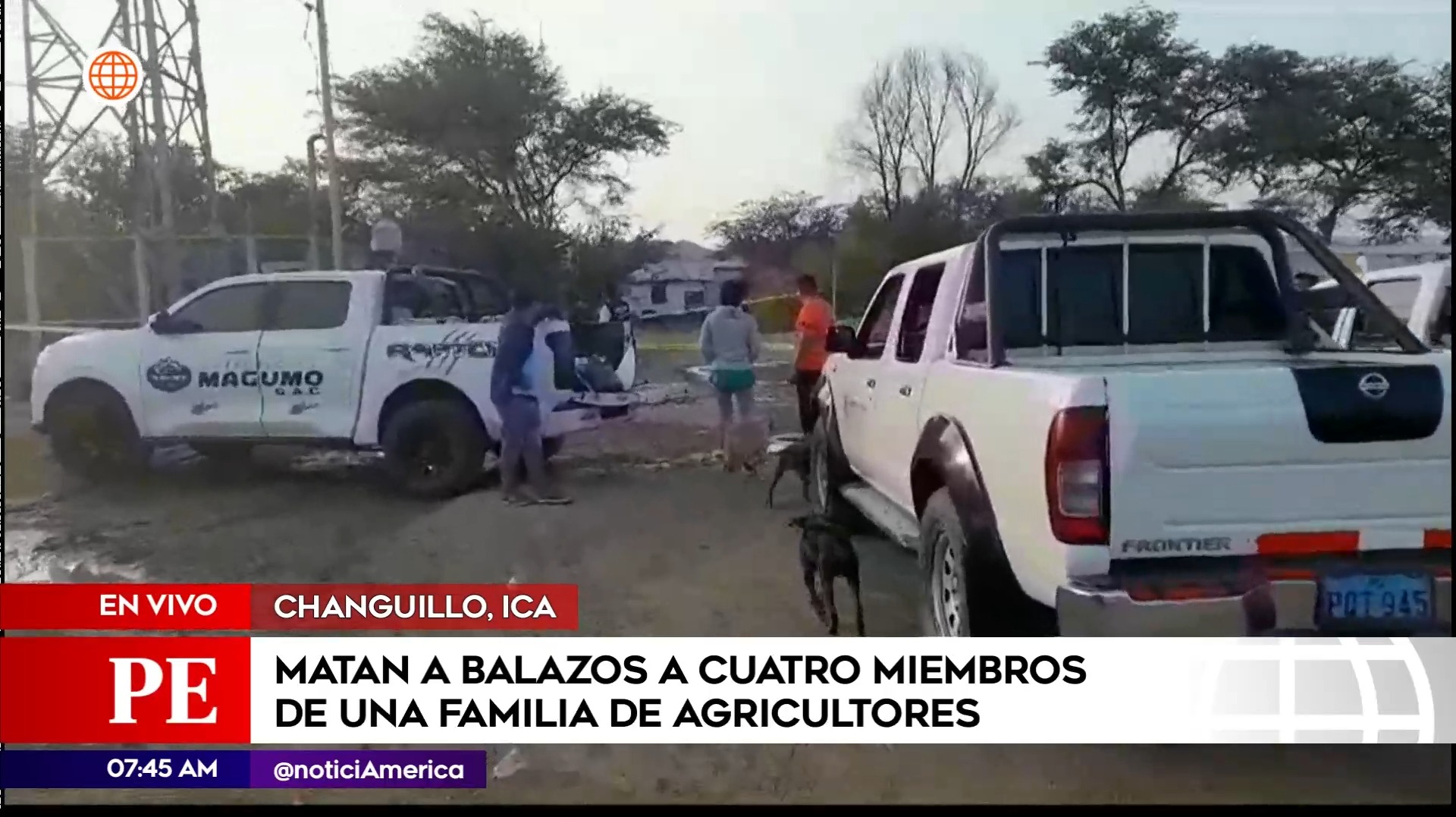 Múltiple asesinato en Ica. Foto: América Noticias