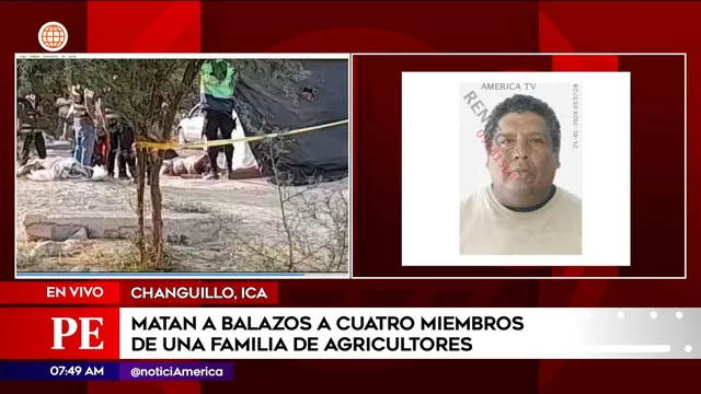 Múltiple crimen en Ica: Mataron a balazos a cuatro miembros de una familia de agricultores