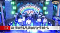Municipalidad de Comas aclaró que aún no autoriza concierto de Armonía 10