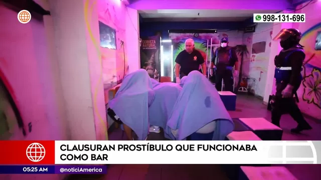 Municipalidad de Lima clausuró próstíbulo que funcionaba como bar