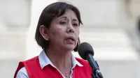 Nancy Tolentino respaldó gestión de la ministra de Salud ante pedidos de renuncia