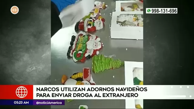 Narcotraficantes usan adornos navideños para enviar droga al extranjero