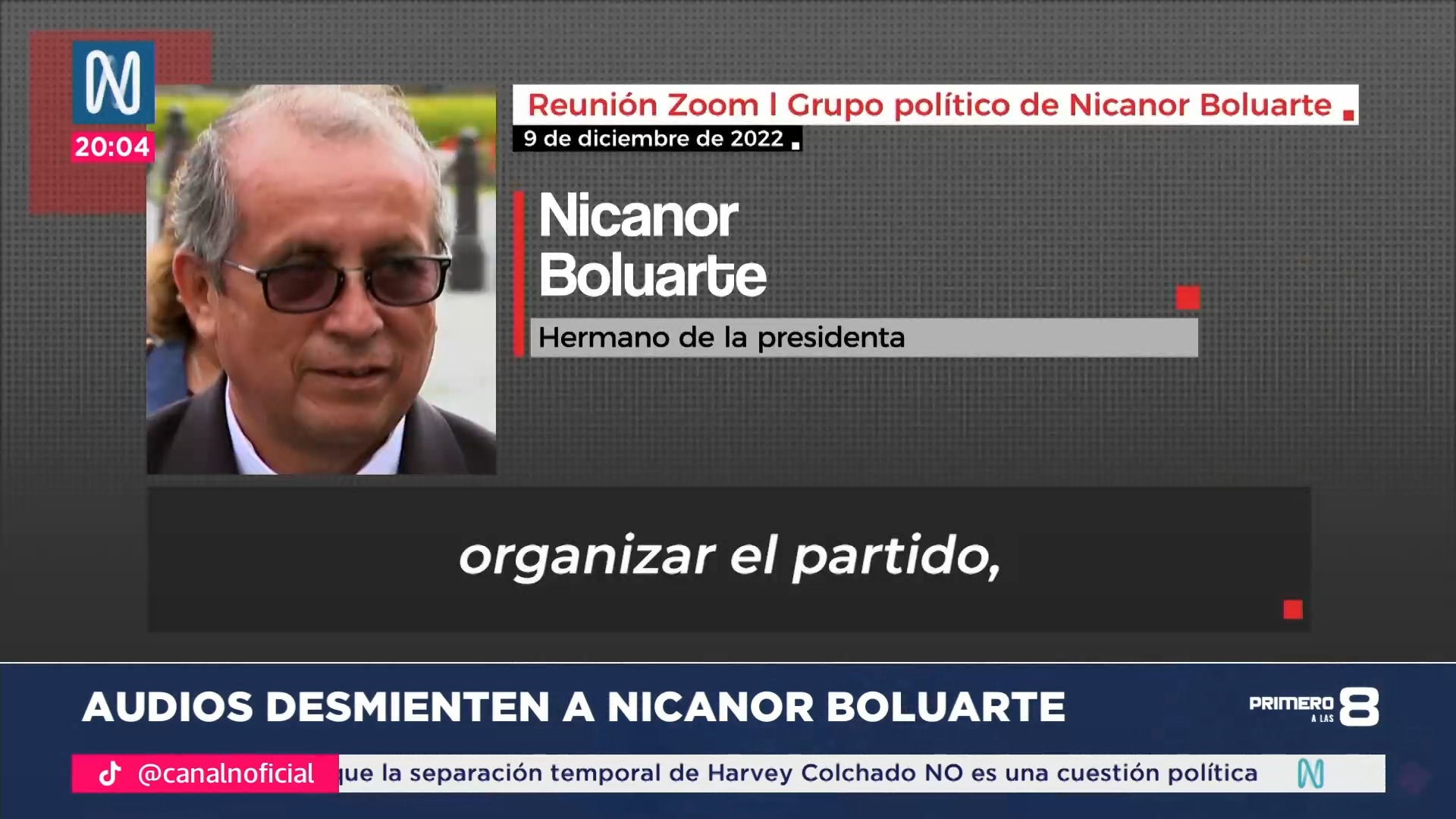 Nicanor Boluarte: Audios revelan contradicciones de la presidenta Dina Boluarte
