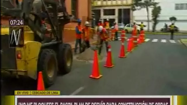 ‘No me bloquees el paso’: municipio de Lima lanza plan de desvíos por construcciones