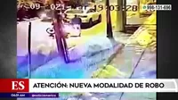Nueva modalidad de robo es registrada en Miraflores